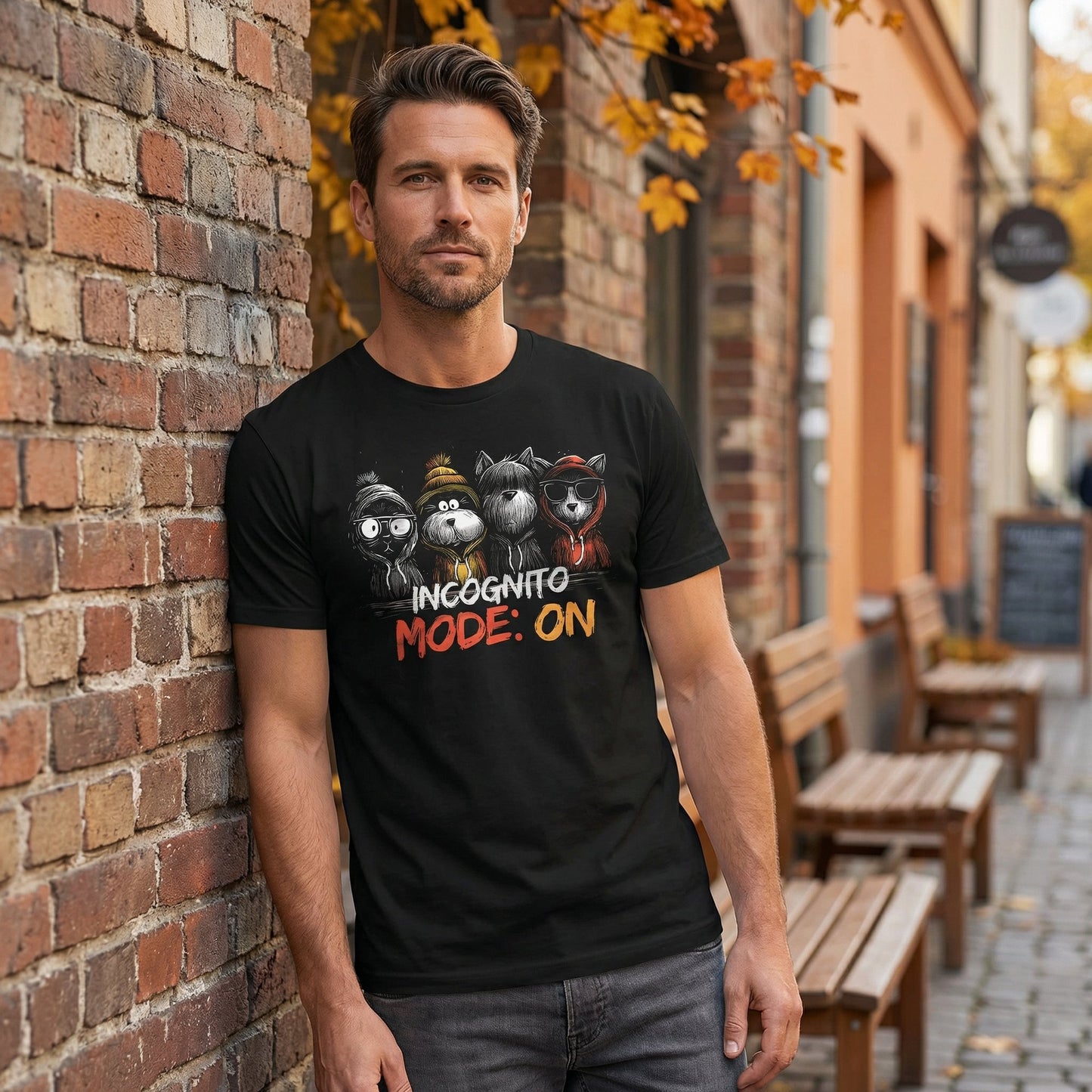 Incognito Mode: On Funny Animal T-Shirt – Introvert Graphic Tee
