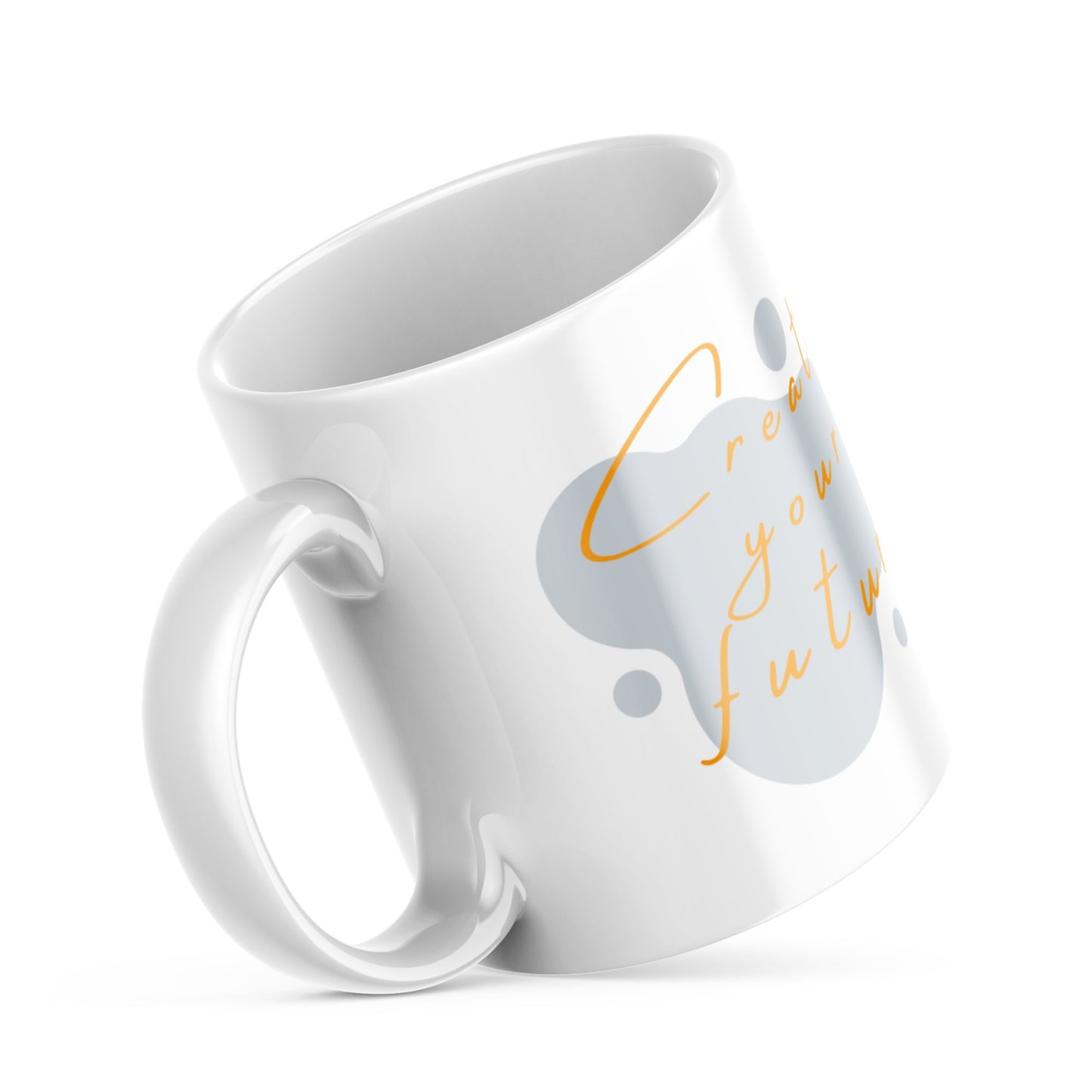 Create Your Future Mug – 11oz Sublimation Ceramic Mug, Abstract Art Coffee Cup