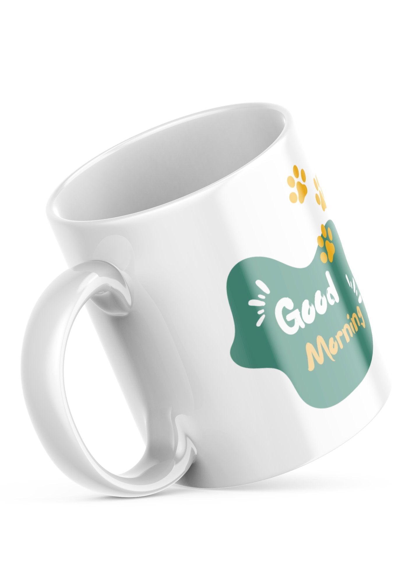 Good Morning Cat Mug – 11oz Sublimation Ceramic Mug, Cute Cat Coffee Cup