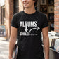 WildVero "Albums & Singles" T-Shirt – Music Lover & Vinyl Collector Graphic Tee