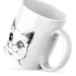 Good Morning Cat Mug – 11oz Sublimation Ceramic Mug, Cute Kitty Coffee Cup