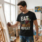 WildVero "Eat Sleep Create Repeat" T-Shirt – Artist & Maker Graphic Tee