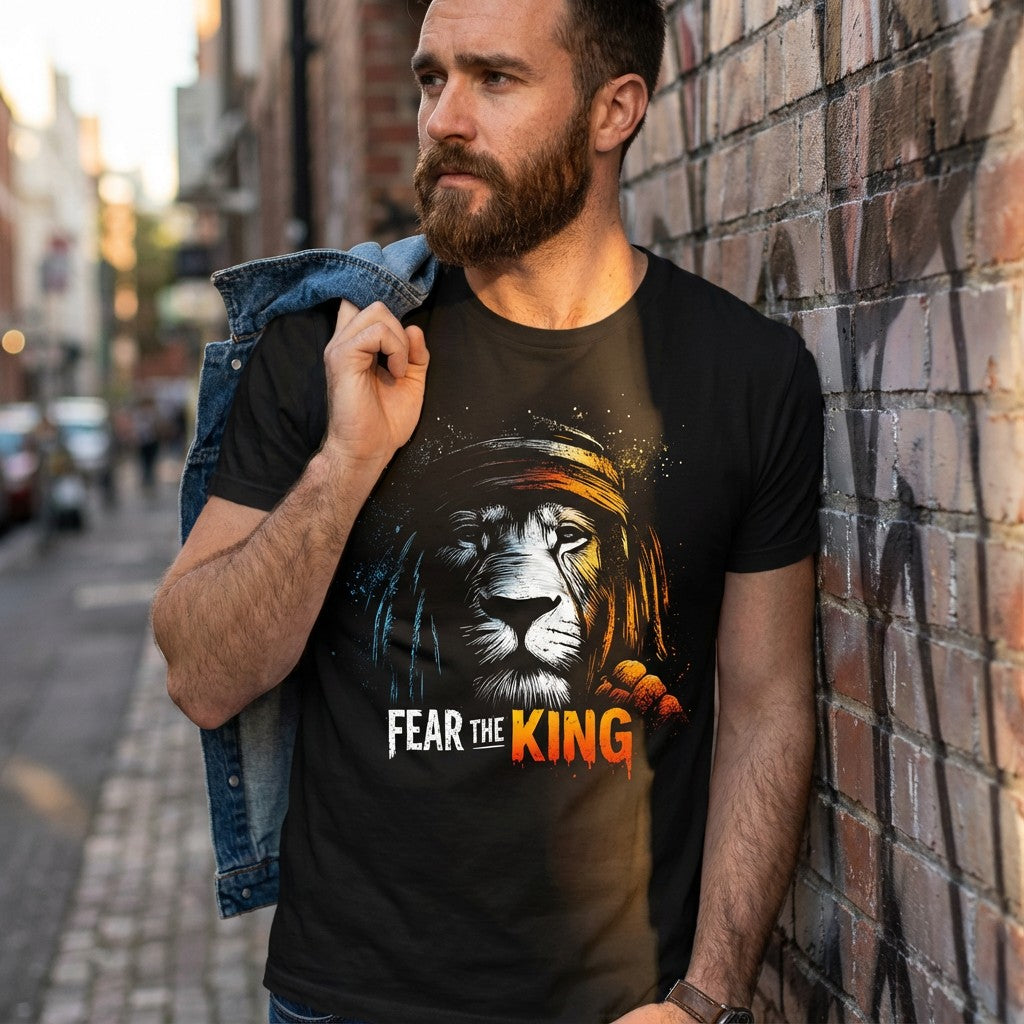 WildVero "Fear The King" T-Shirt – Urban Lion Graphic Tee