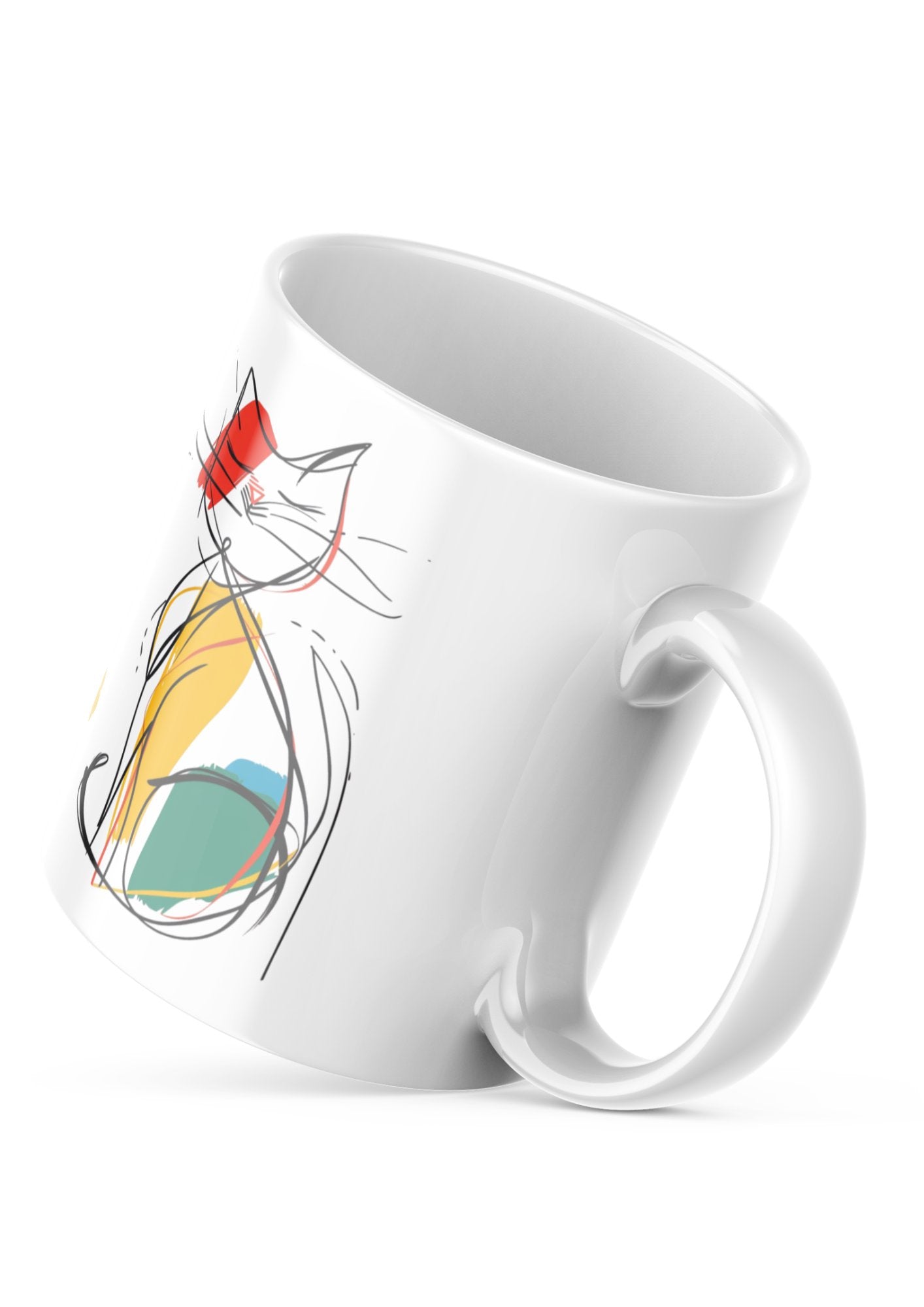 Good Morning Cat Mug – 11oz Sublimation Ceramic Mug, Cute Cat Coffee Cup