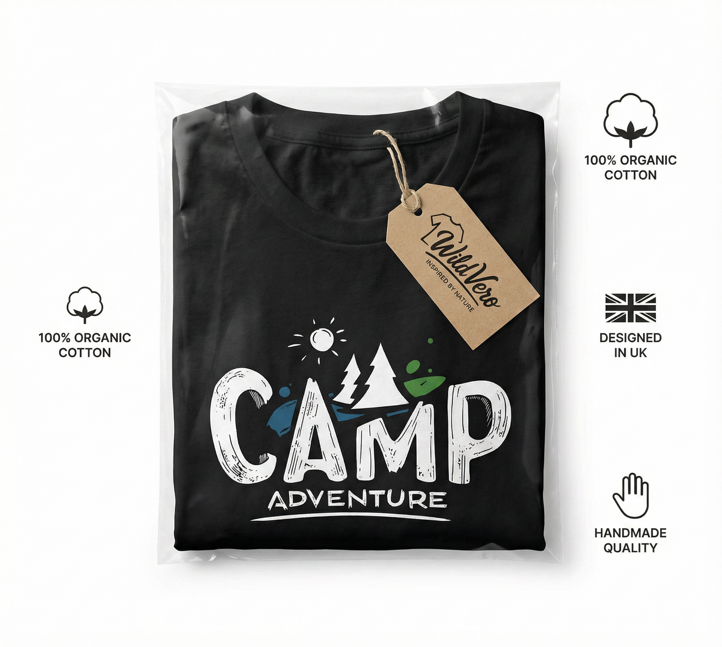Camp Adventure T-Shirt – Mountain Outdoor Graphic Tee