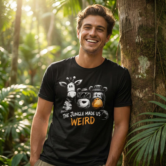 WildVero "The Jungle Made Us Weird" T-Shirt – Funny Sibling & Best Friend Squad Tee