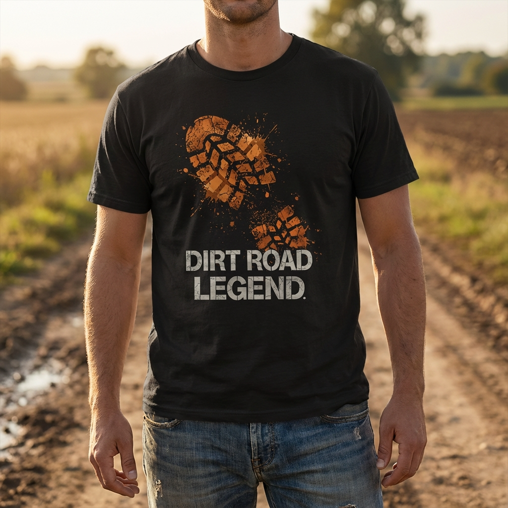 "Dirt Road Legend" – Rugged Off-Road & Hiking Graphic T-Shirt