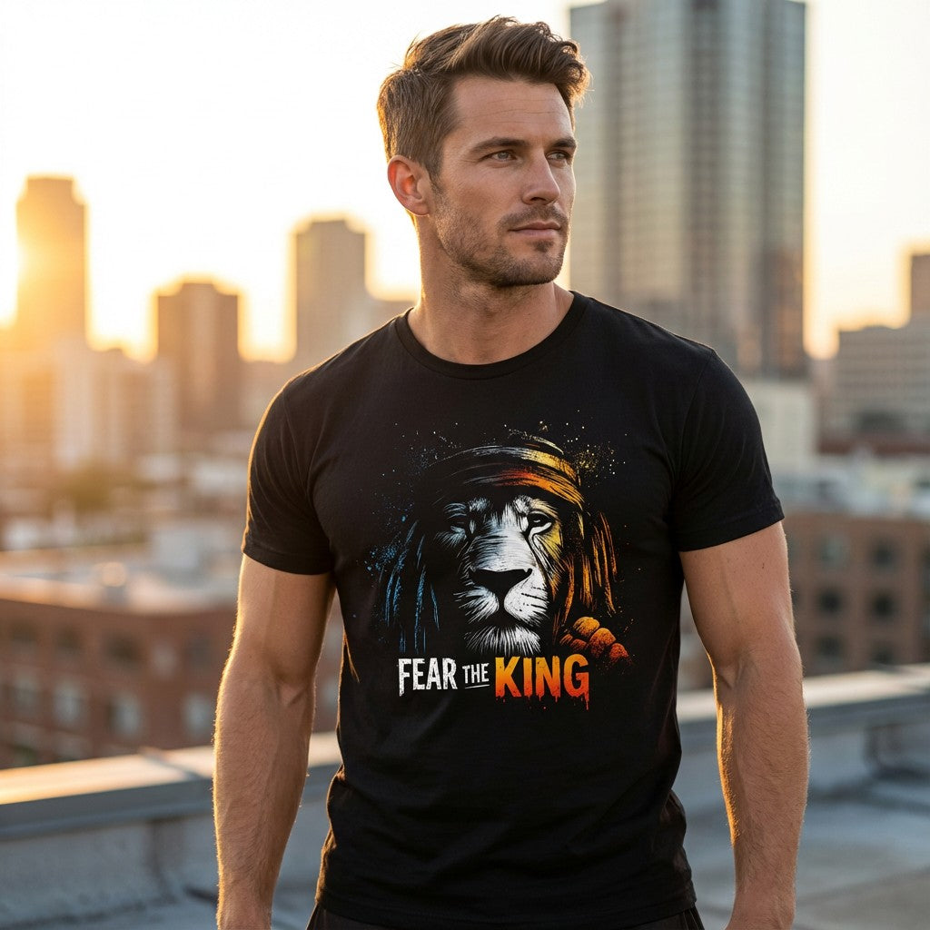WildVero "Fear The King" T-Shirt – Urban Lion Graphic Tee