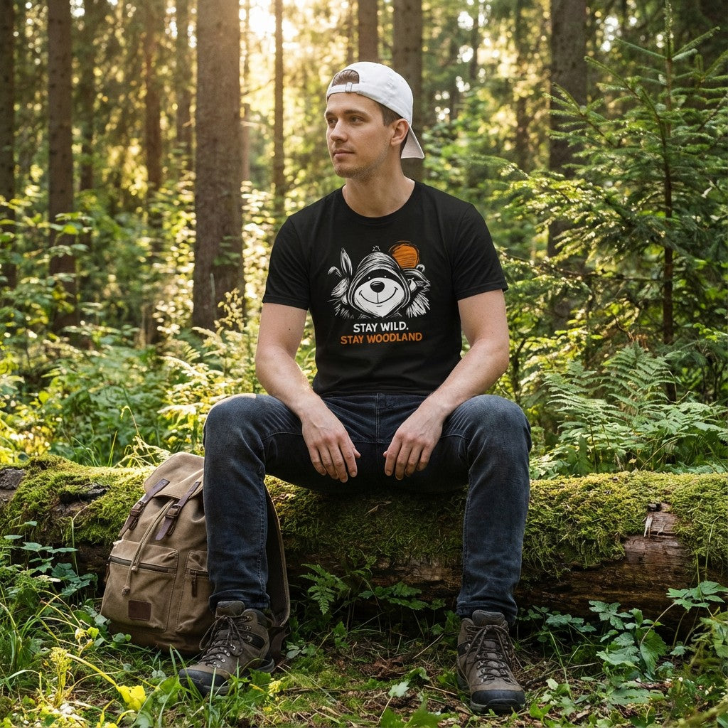 WildVero "Stay Wild, Stay Woodland" T-Shirt – Cute Forest Animals