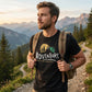 Adventure Wander More Worry Less T-Shirt – Mountain Hiking Graphic Tee