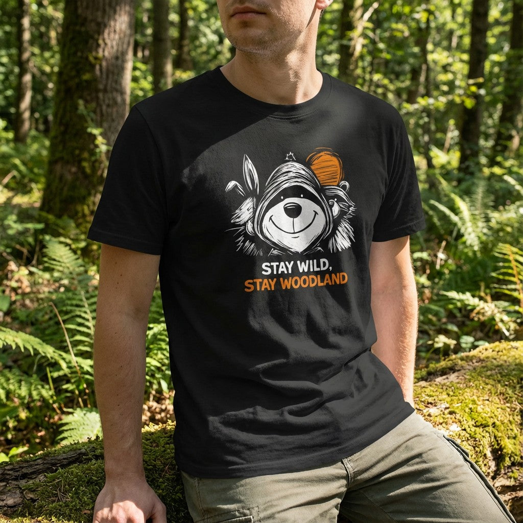 WildVero "Stay Wild, Stay Woodland" T-Shirt – Cute Forest Animals
