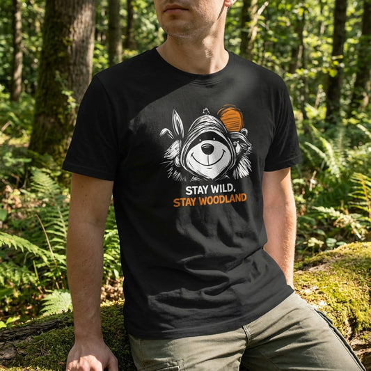 WildVero "Stay Wild, Stay Woodland" T-Shirt – Cute Forest Animals