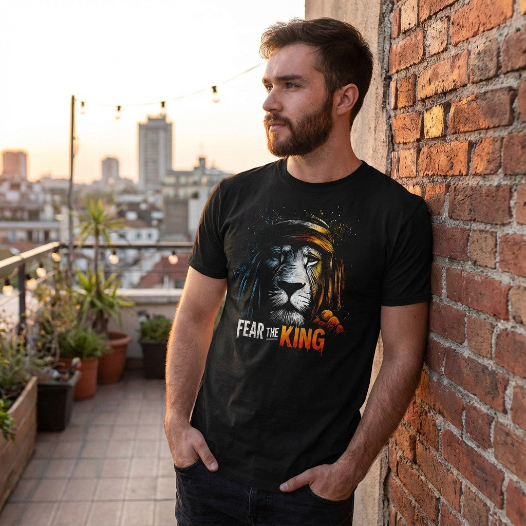 WildVero "Fear The King" T-Shirt – Urban Lion Graphic Tee