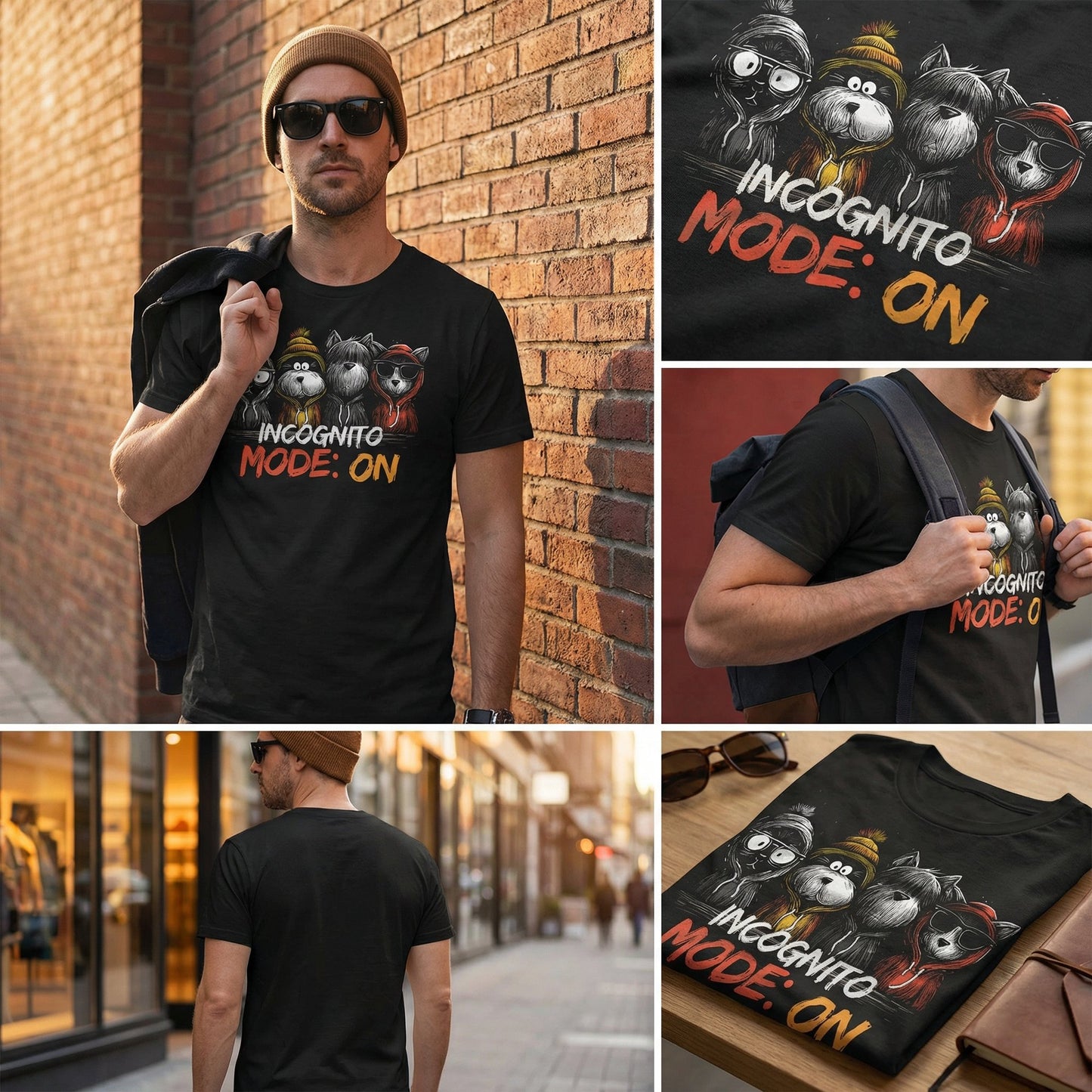 Incognito Mode: On Funny Animal T-Shirt – Introvert Graphic Tee