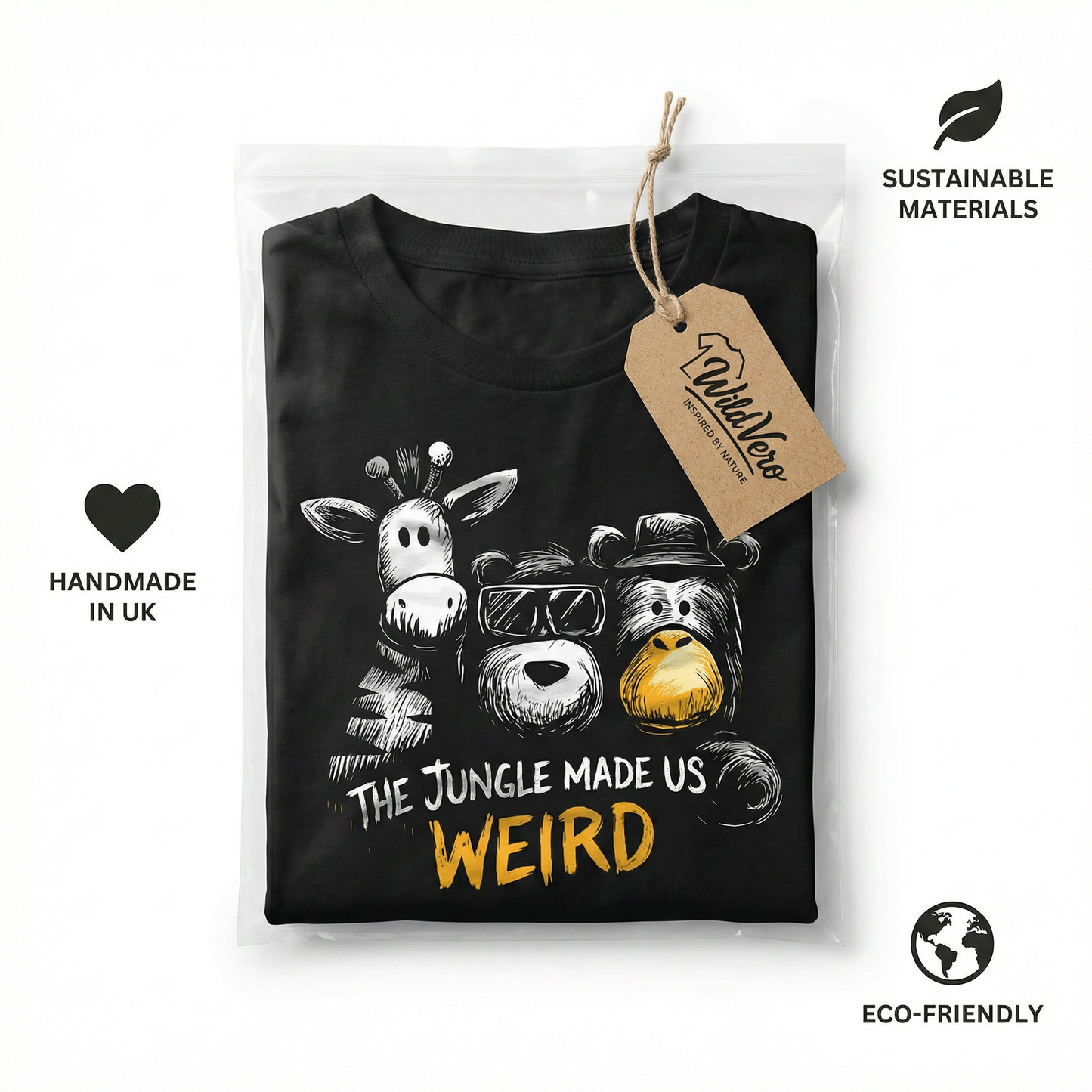 The Jungle Made Us Weird T-Shirt – Funny Jungle Animal Graphic Tee
