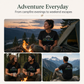 Adventure Escape Explore Enjoy Black T-Shirt – Men’s Outdoor Mountain Graphic Tee