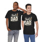 Black Best Dad t-shirt with grunge typography and beer bottle Father's Day gift design