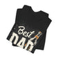 Black Best Dad t-shirt with grunge typography and beer bottle Father's Day gift design