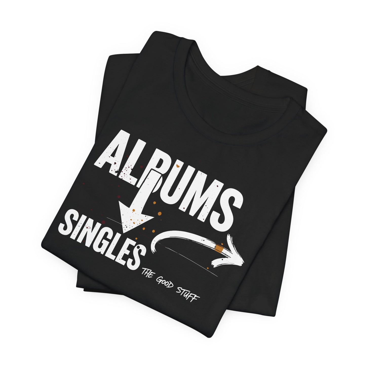 WildVero "Albums & Singles" T-Shirt – Music Lover & Vinyl Collector Graphic Tee