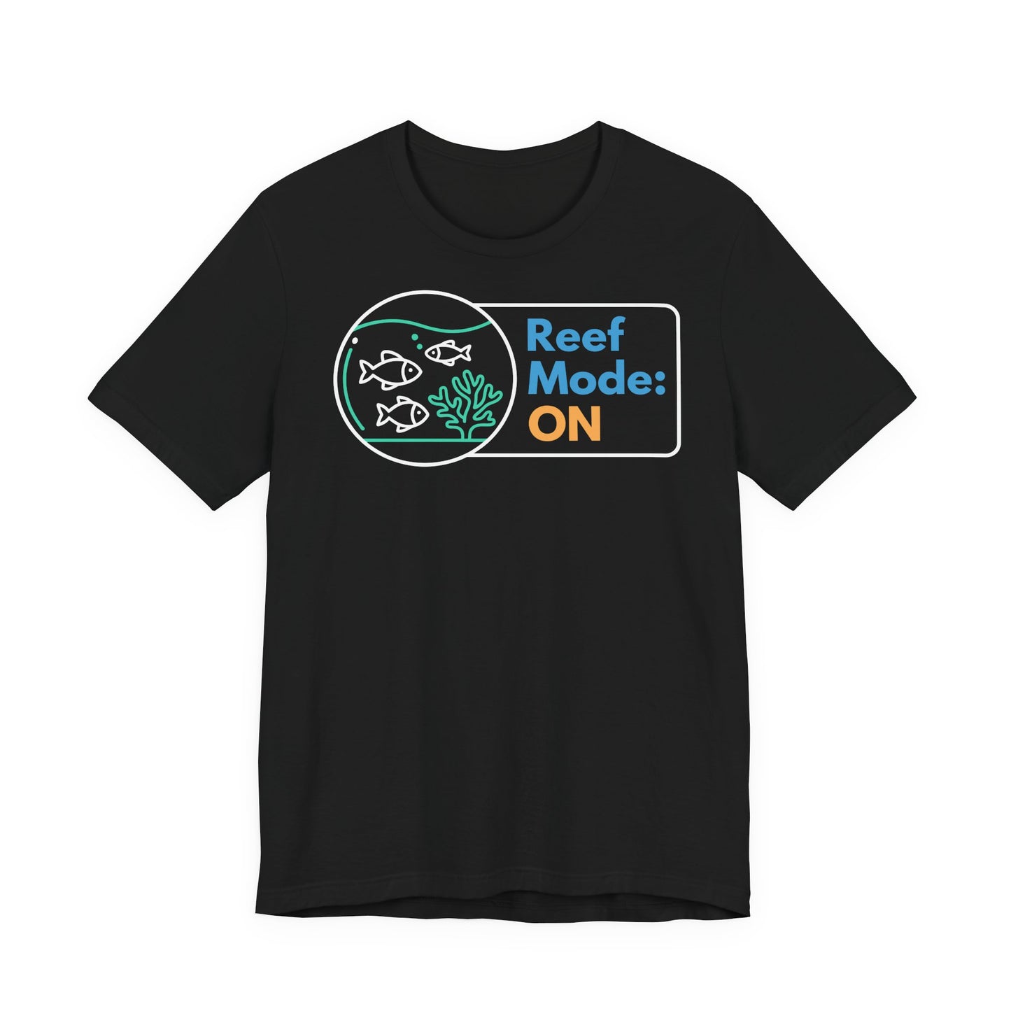 Reef Mode On T-Shirt – Men’s Black Aquarium Hobby Graphic Tee | WildVero