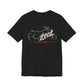 Black Rock Motorcycle t-shirt with vintage distressed classic bike and script typography