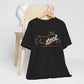 Black Rock Motorcycle t-shirt with vintage distressed classic bike and script typography