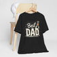 Black Best Dad t-shirt with grunge typography and beer bottle Father's Day gift design
