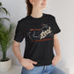 Black Rock Motorcycle t-shirt with vintage distressed classic bike and script typography