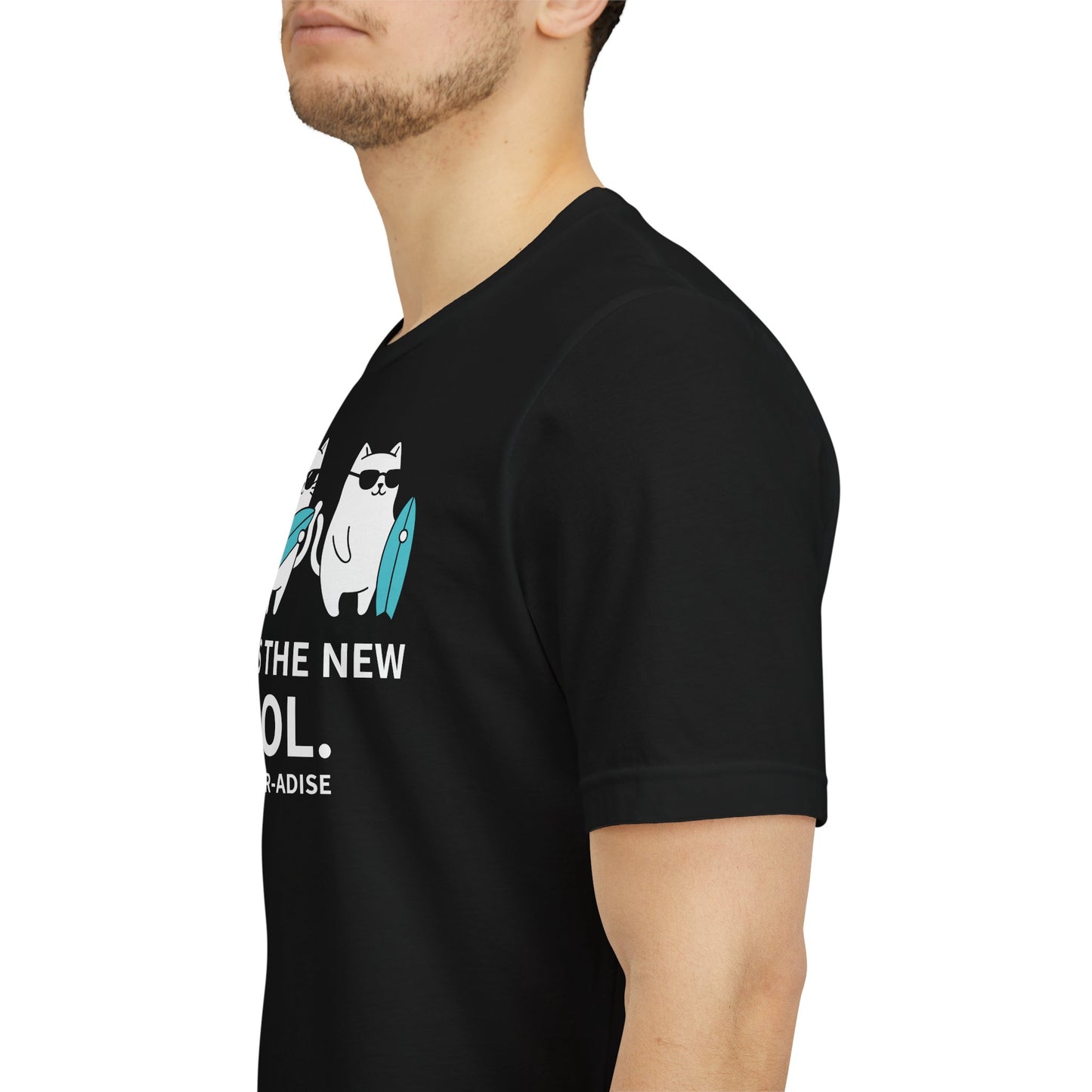 WildVero "Meow Is The New Cool" T-Shirt – Funny Surfing Cats & Summer Beach Graphic Tee
