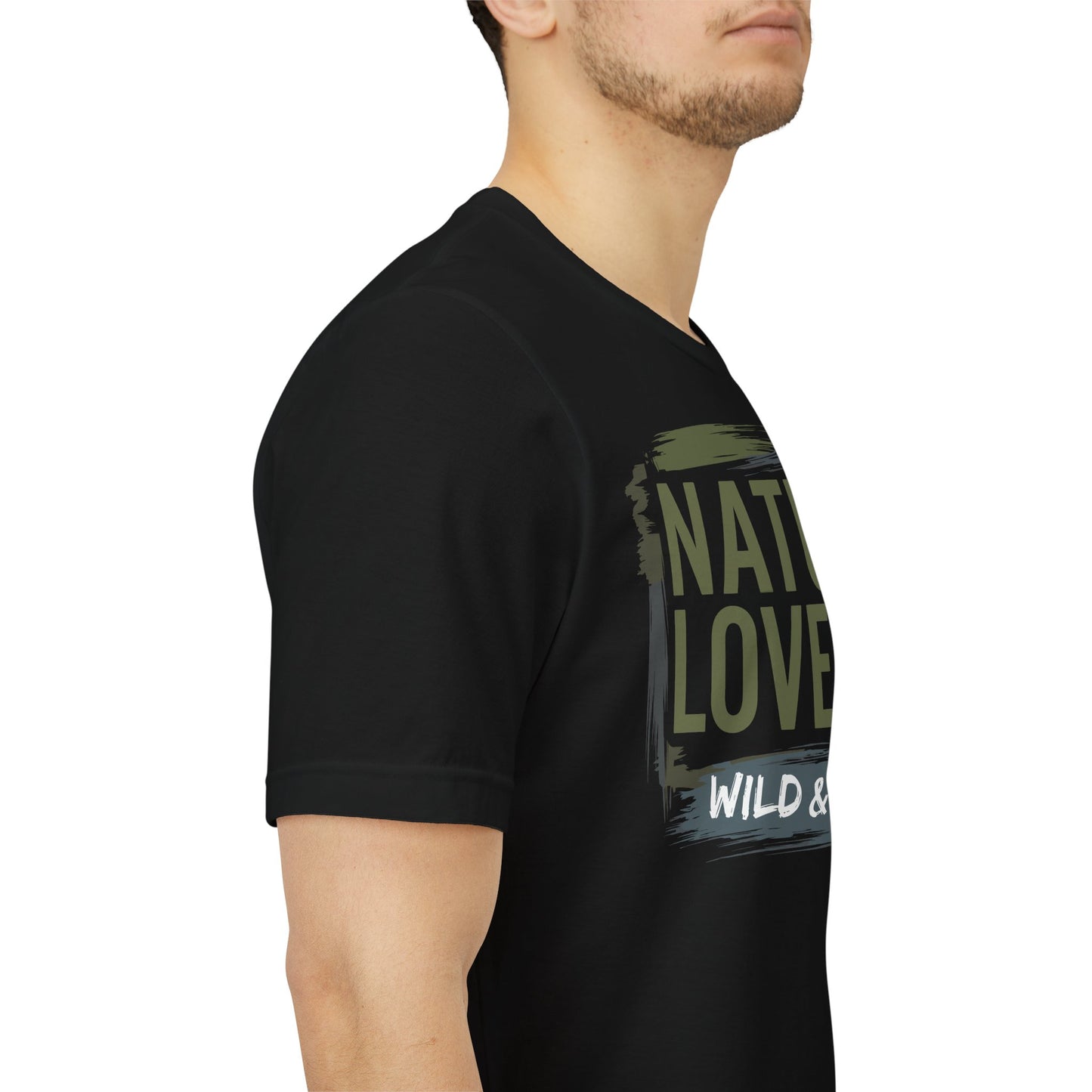 "Nature Lover: Wild & Free" T-Shirt – Grunge Outdoor & Hiking Graphic Tee