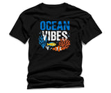 Ocean Vibes T-Shirt – Coral Reef Fish Graphic Unisex Tee, Summer Beach Ocean Lover Shirt