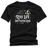 "Reef Life: Saltwater Soul" T-Shirt – Coral Reef Aquarium & Scuba Diving Graphic Tee