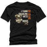 "Gasoline Into Noise" V-Twin Engine Tee