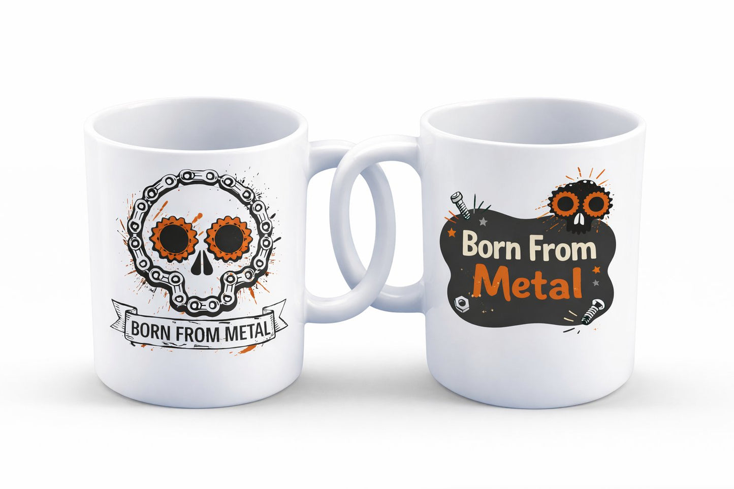 Born From Metal Gift Set – T-Shirt and 11oz Mug, DTF Tee + Sublimation Mug