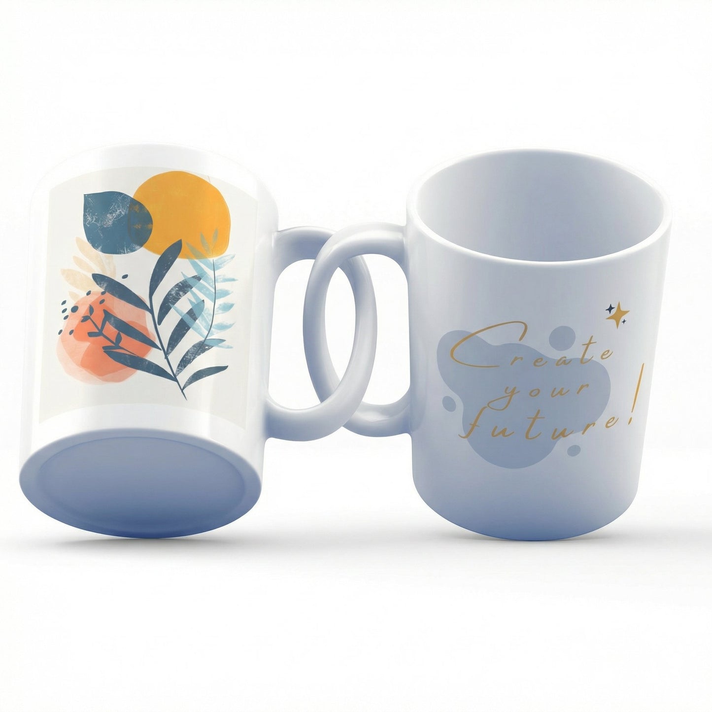 Create Your Future Mug – 11oz Sublimation Ceramic Mug, Abstract Art Coffee Cup