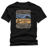 "Where Maps End" Bushcraft & Hiking T-Shirt – Outdoor Adventure Graphic Tee