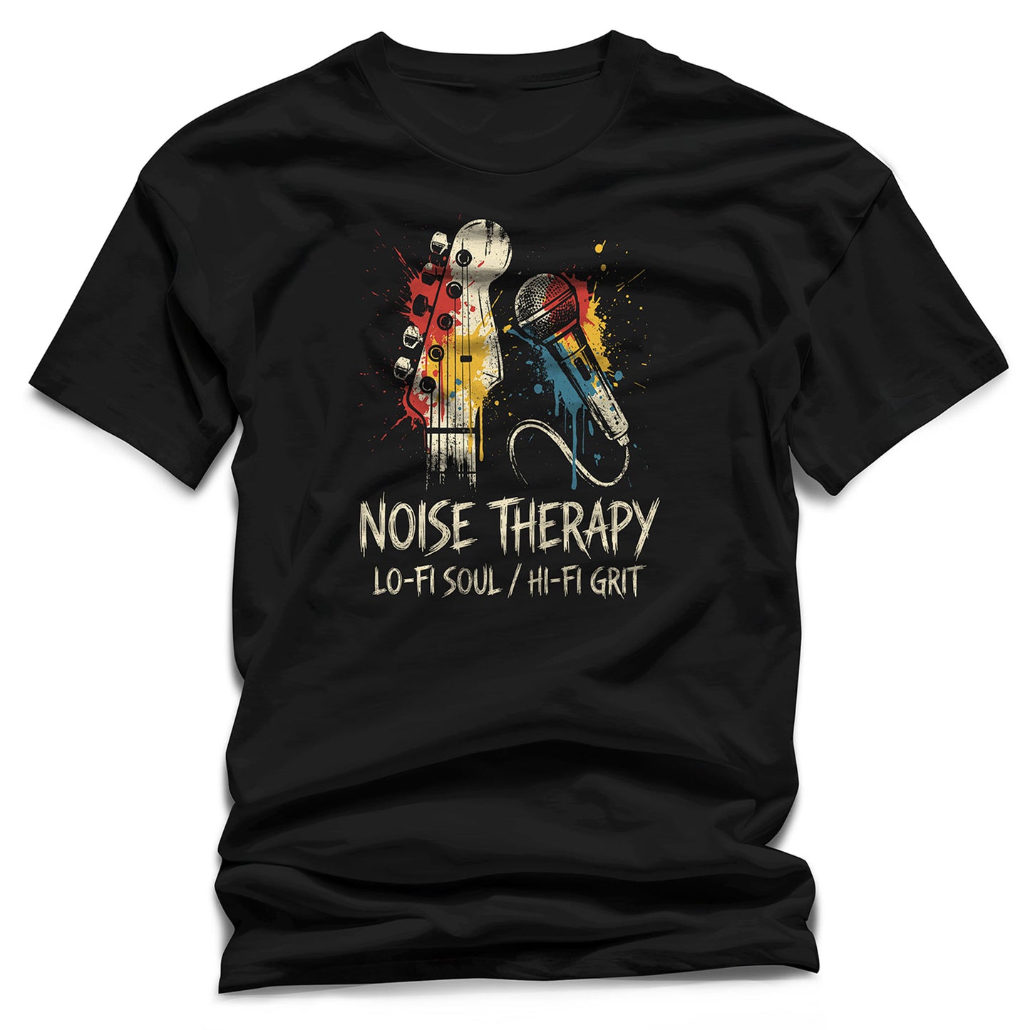 "Noise Therapy" T-Shirt – Lo-Fi Soul & Hi-Fi Grit Music Graphic Tee