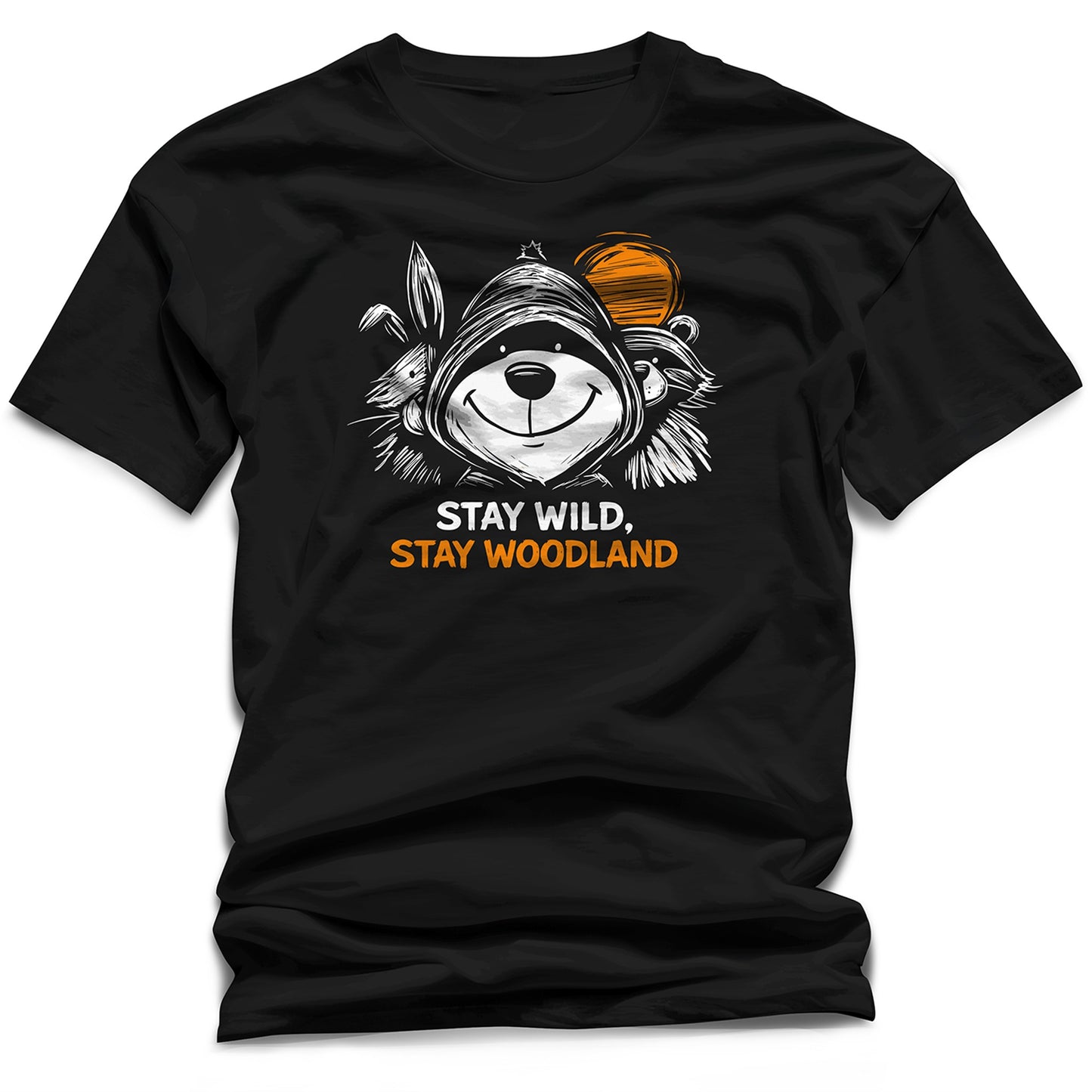WildVero "Stay Wild, Stay Woodland" T-Shirt – Cute Forest Animals