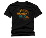 Midnight Mix T-Shirt – Retro Music Graphic Unisex Tee, Cassette Boombox Vintage Shirt