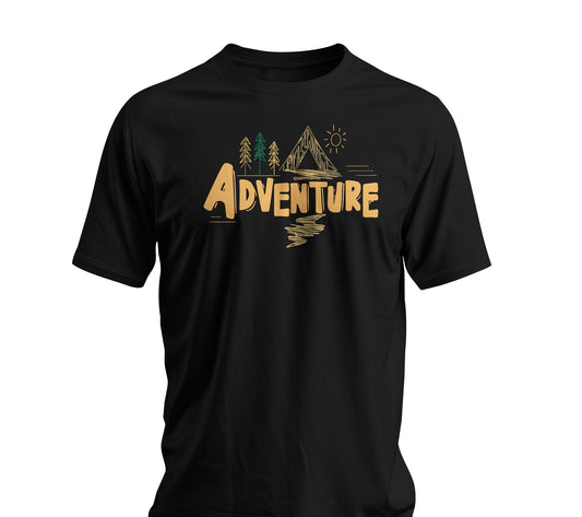 Adventure Mountain T-Shirt – Minimal Outdoor Graphic Tee