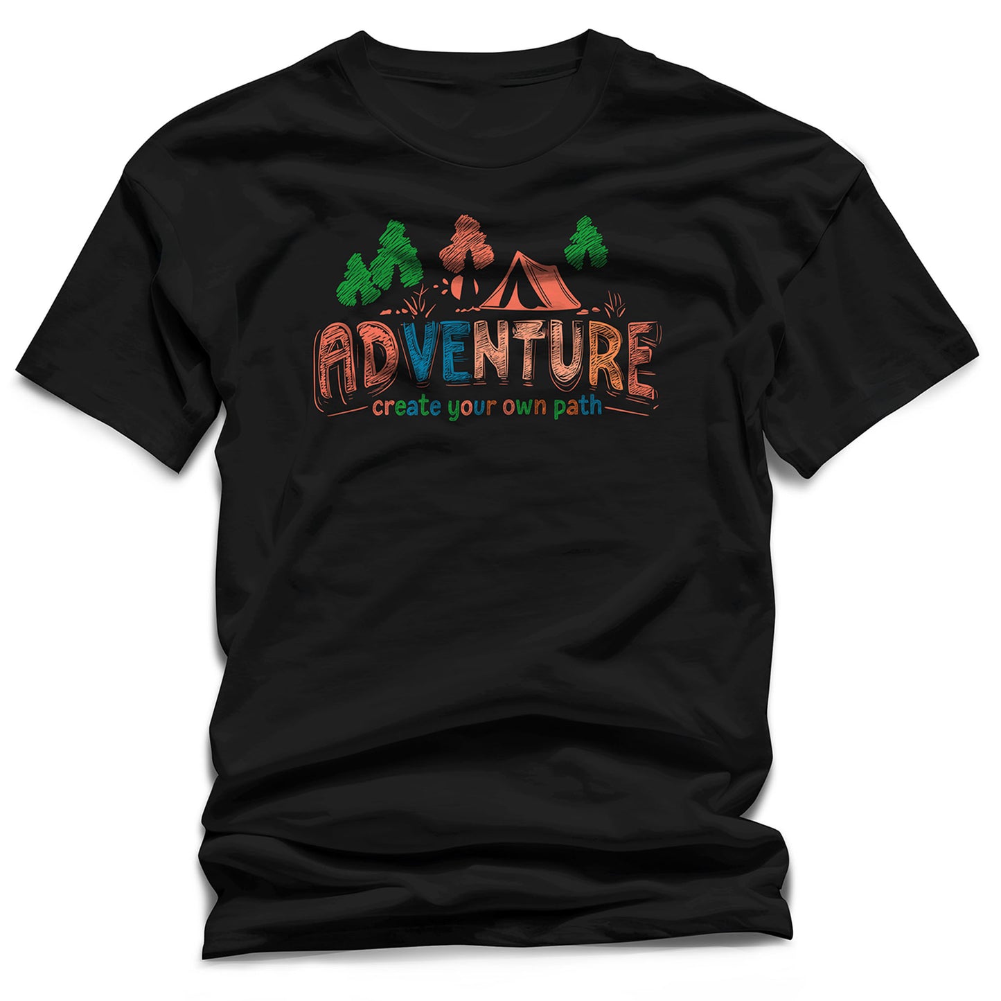 "Adventure – Create Your Own Path" Outdoor Camping T-Shirt