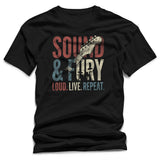 WildVero™ "Sound & Fury" T-Shirt | Vintage Rock Guitar & Live Music Tee