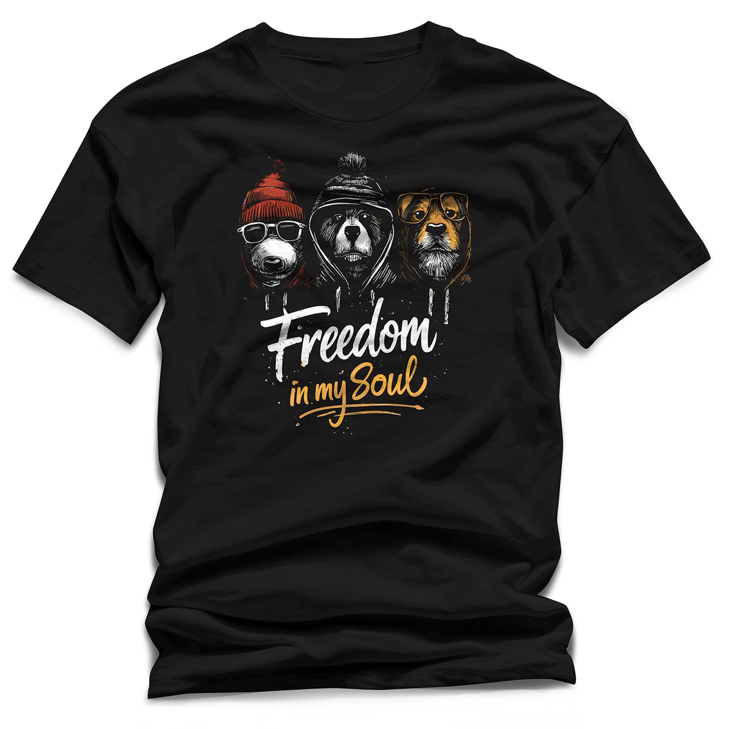 "Freedom in my Soul" – Urban Animal Crew Graphic T-Shirt