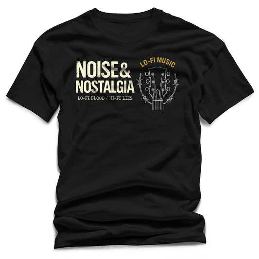 WildVero™ "Noise & Nostalgia" T-Shirt | Lo-Fi Music & Grunge Guitar Tee