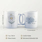 Your Smile Brightens the Day Mug 11oz – Cute Daisy Ceramic Coffee Mug, Sublimation Gift Cup