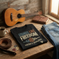 Sounds Like Freedom T-Shirt – Music Graphic Unisex Tee, Rhythm & Revolution Shirt