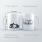 Dream Meow Mug – 11oz Sublimation Ceramic Mug, Cute Sleeping Cat Coffee Cup