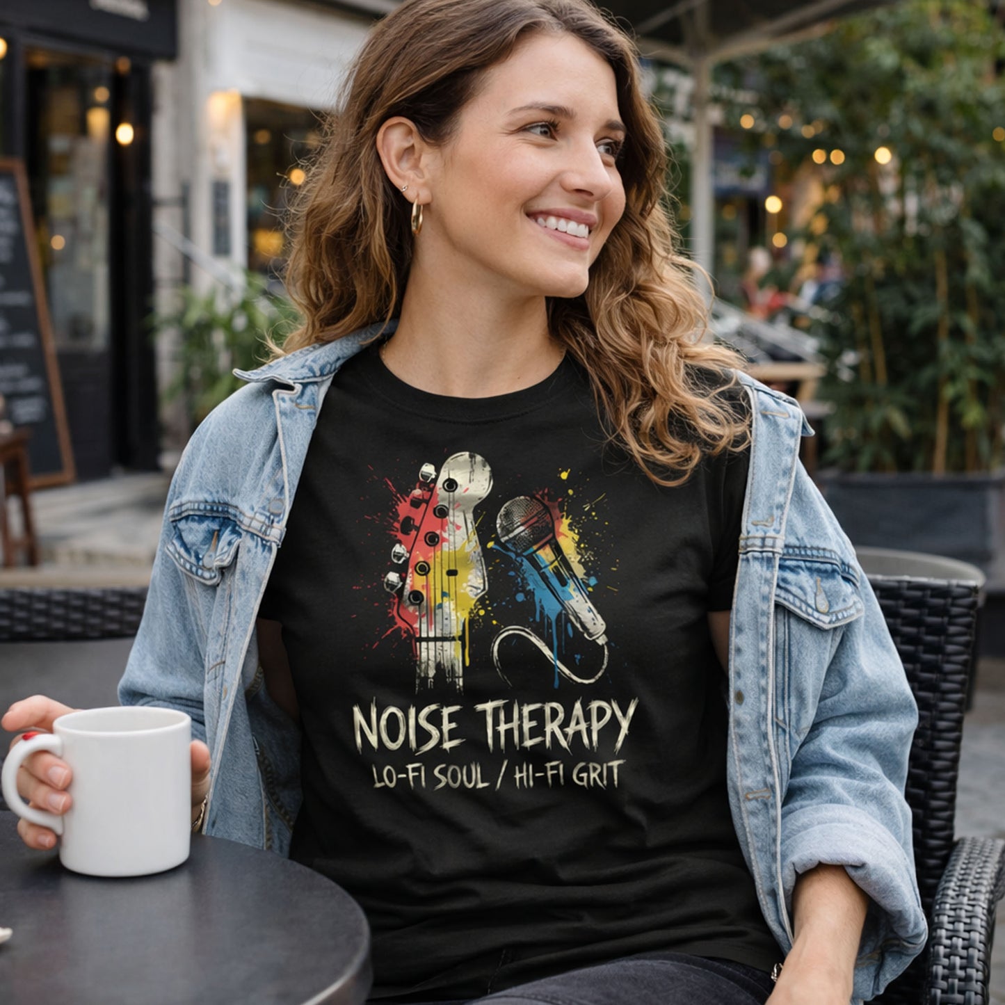 "Noise Therapy" T-Shirt – Lo-Fi Soul & Hi-Fi Grit Music Graphic Tee