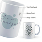 You Are Unique Mug – 11oz Sublimation Ceramic Mug, Inspirational Botanical Coffee Cup