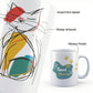Good Morning Cat Mug – 11oz Sublimation Ceramic Mug, Cute Cat Coffee Cup